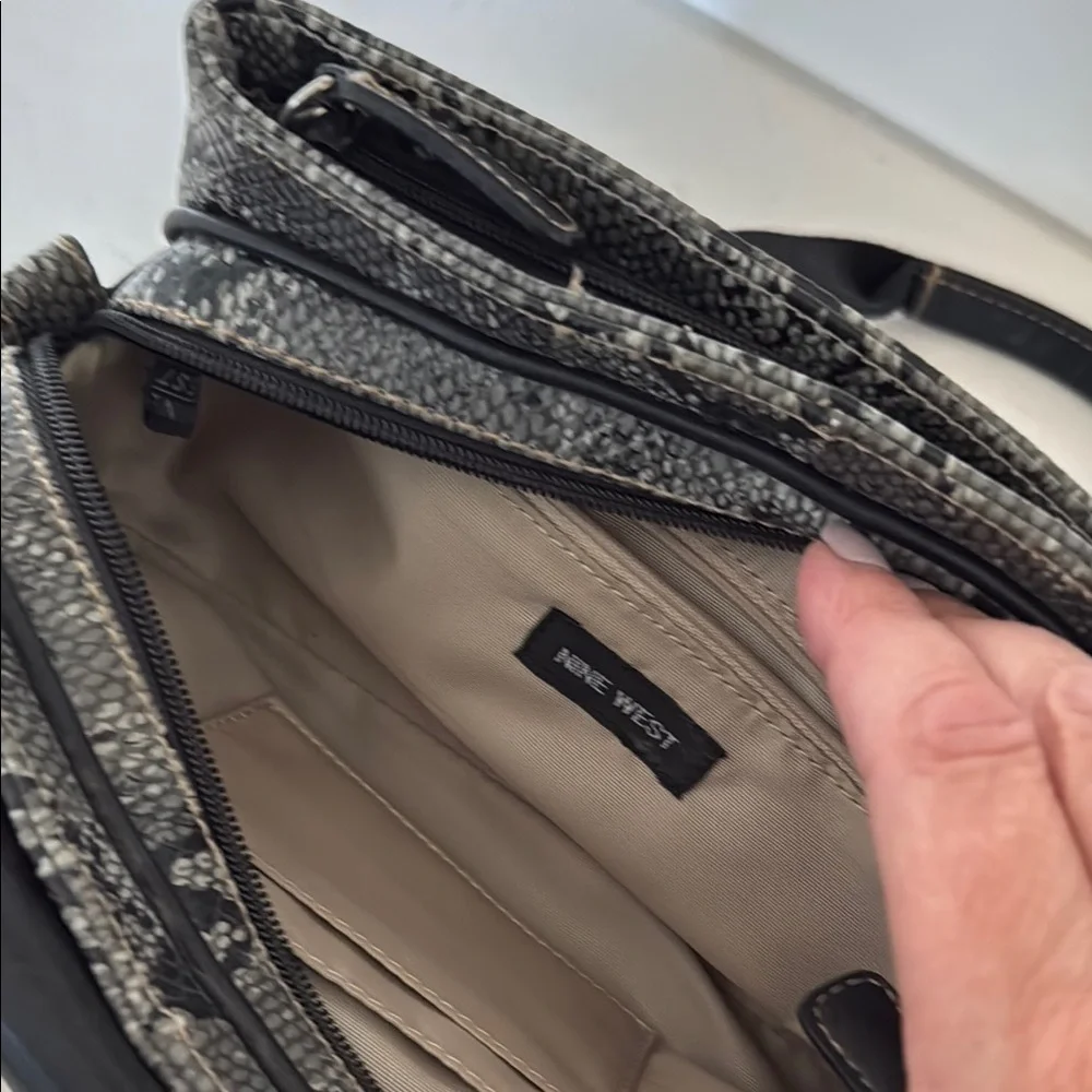 Nine West Stylish Black and Gray Women's small Handbag